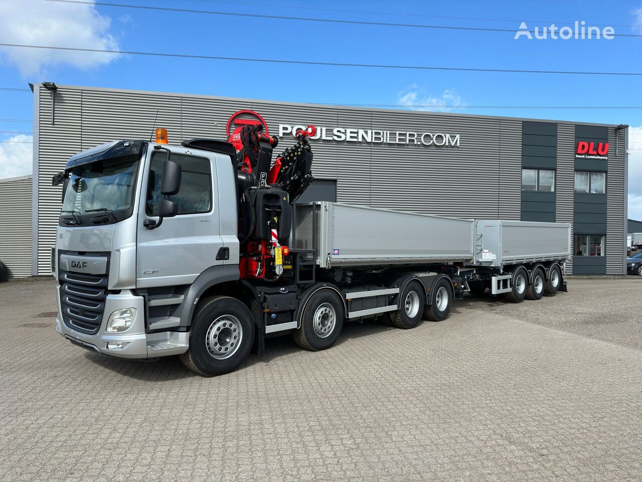 کامیون کمپرسی DAF CF530 جدید + تریلر تخلیه بار